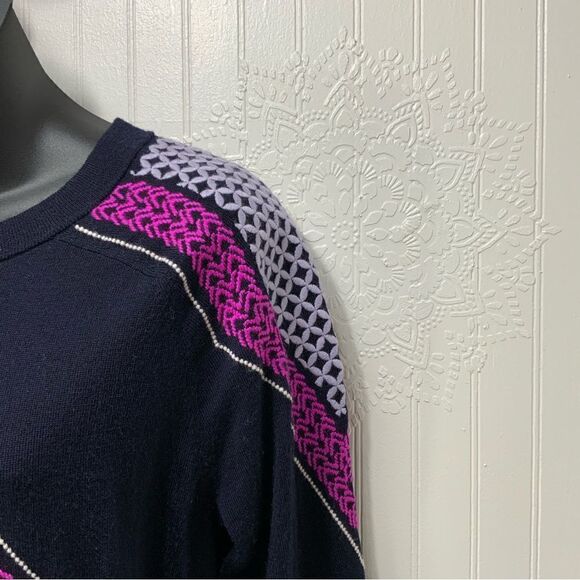 J. CREW 100% merino wool embroidered sweater - Picture 3 of 6